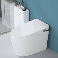 Elongated Floor Mount Bidet in modern bathroom setting