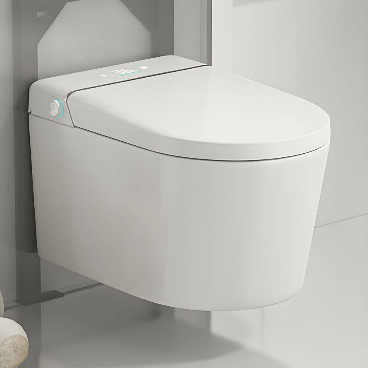 Elegant elongated bowl shape of bidet