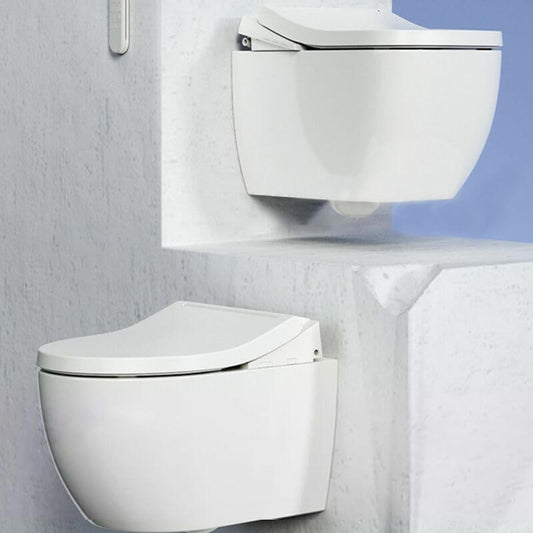 Close-up of bidet heated seat