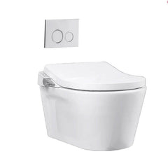 Easy to clean white wall mount bidet