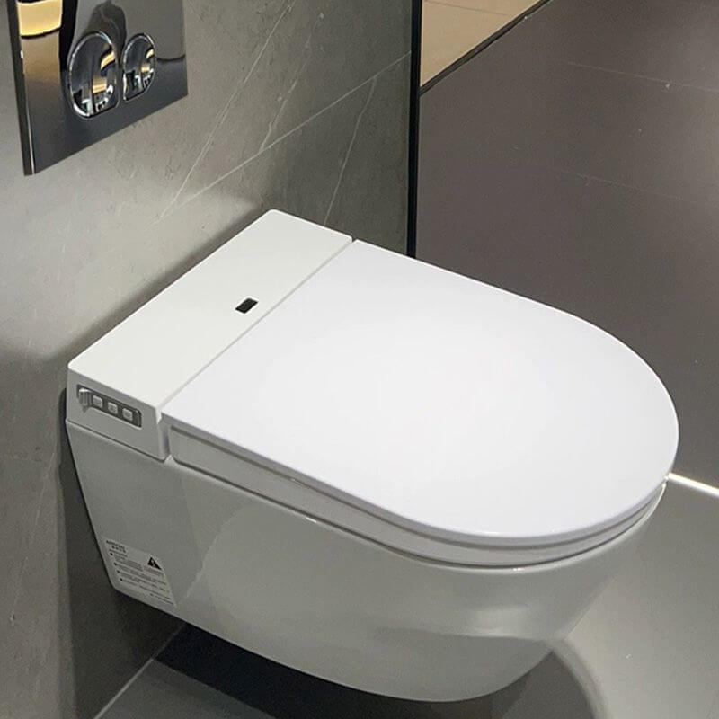 Stain-resistant surface of wall mount bidet