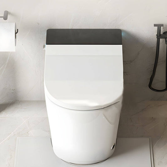 Vitreous china bidet with heated seat