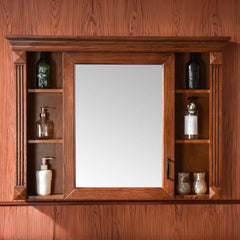 interior view of fashionable bathroom with vanity