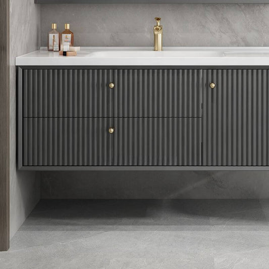 Modern wall-mounted bathroom vanity