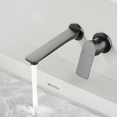 Grey brass wall mounted faucet