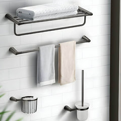 Grey Metal Bathroom Hardware Set