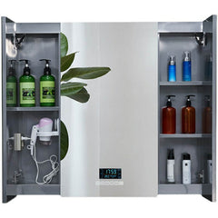 Modern medicine cabinet with built-in lighting