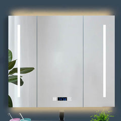 Spacious bathroom cabinet with swinging doors