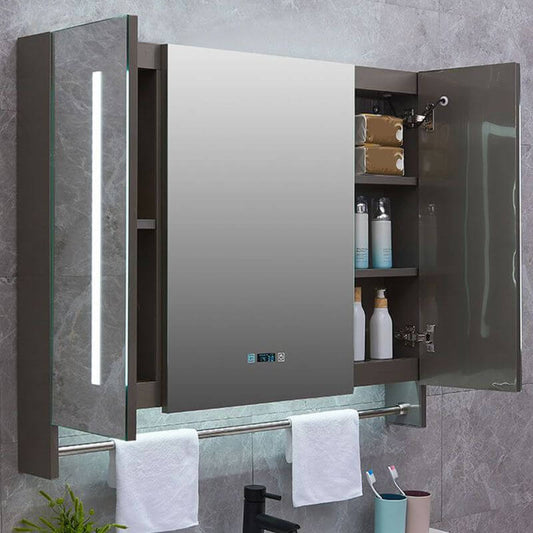 rectangle bathroom cabinet with mirror