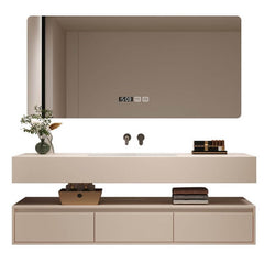 Contemporary wall-mounted bathroom vanity