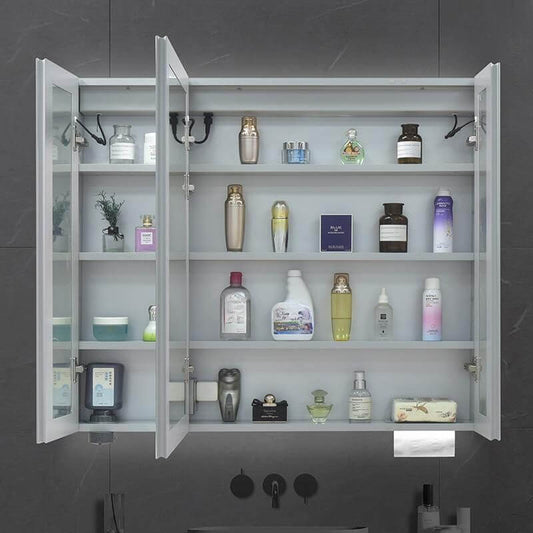 large aluminum modern medicine cabinet