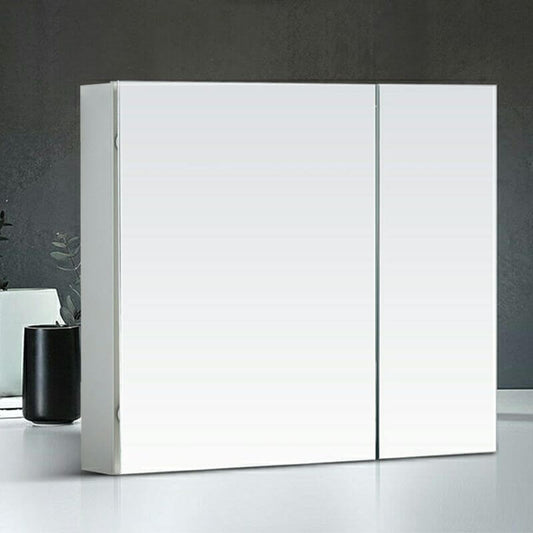 Frameless design of a modern medicine cabinet