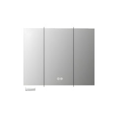 Large White Aluminum Modern Medicine Cabinet Front View