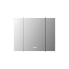 Adjustable Shelves in White Aluminum Medicine Cabinet