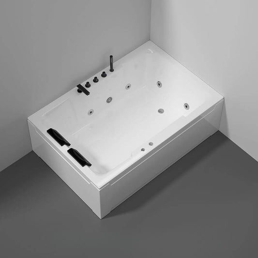 Relaxing bath scene with ambient lighting
