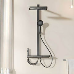 Modern Wall Mounted Shower System in Grey