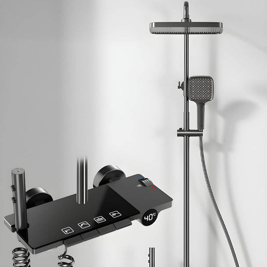 modern wall-mounted shower system