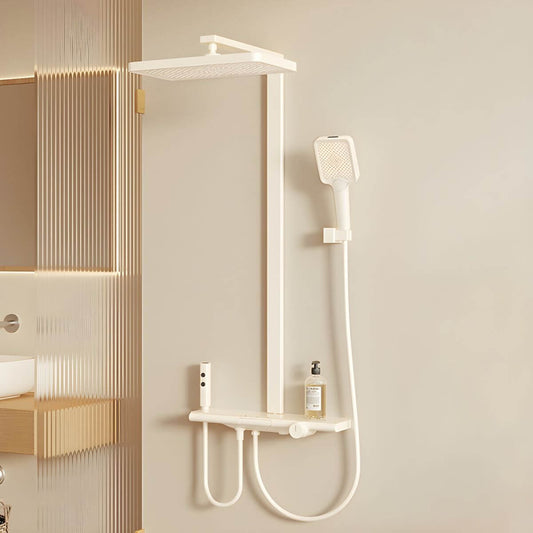 luxurious shower system with adjustable sprays