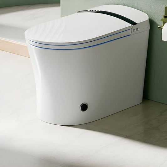 Elongated floor-mount bidet