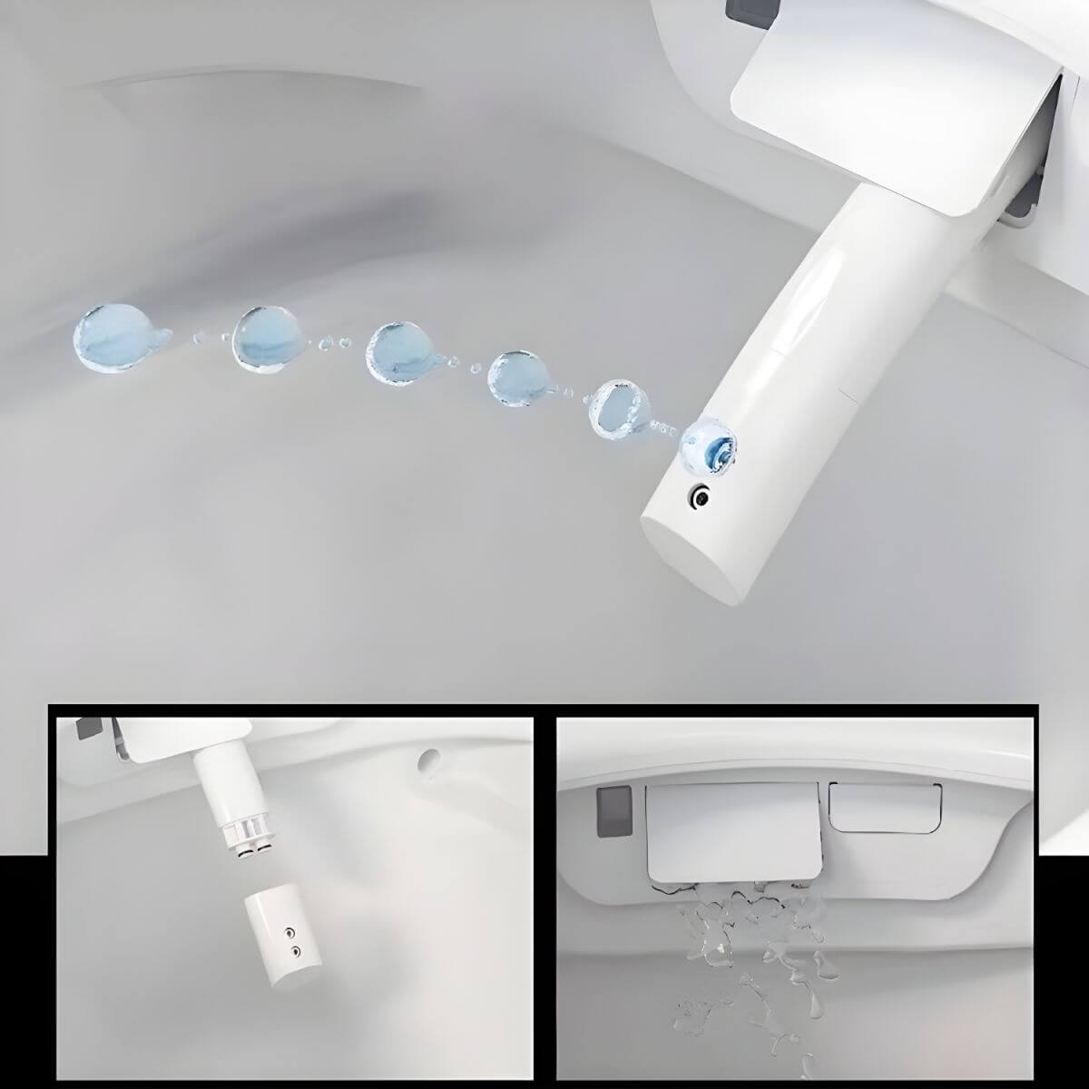 Modern bathroom setting with bidet