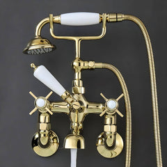 Rust resistant bathtub faucet set