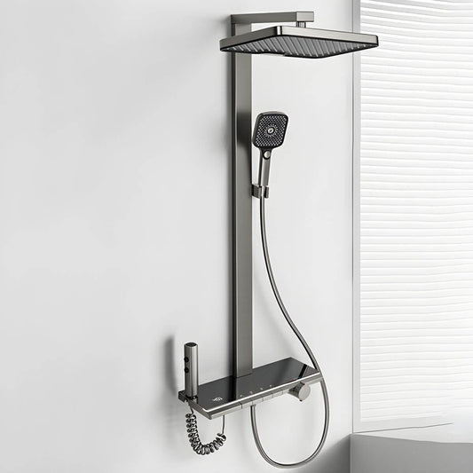 Luxury Grey Shower System front view