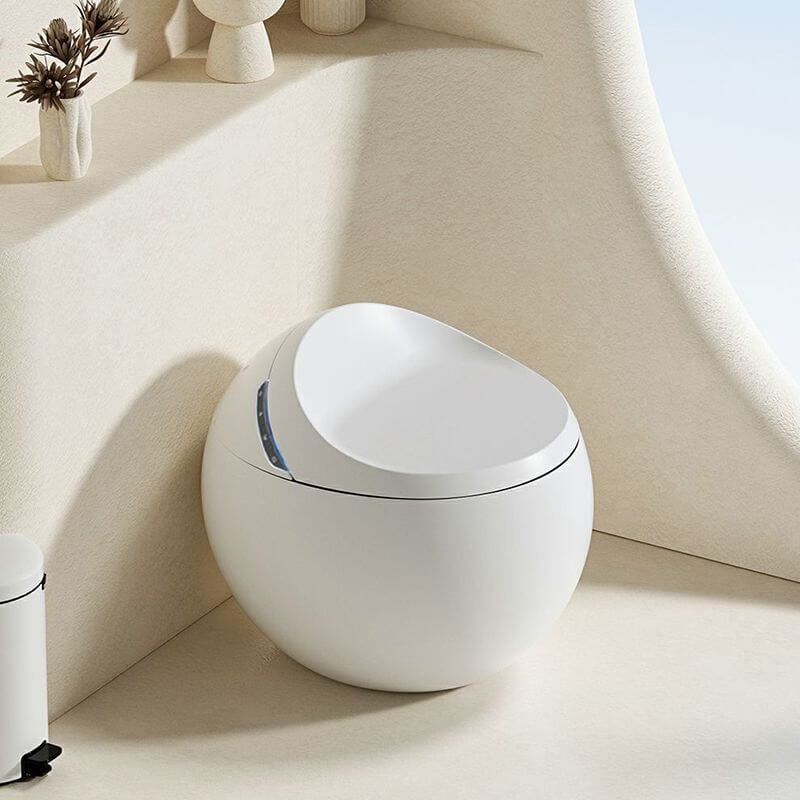 Close-up of the heated seat feature on the bidet