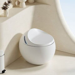 Close-up of the heated seat feature on the bidet