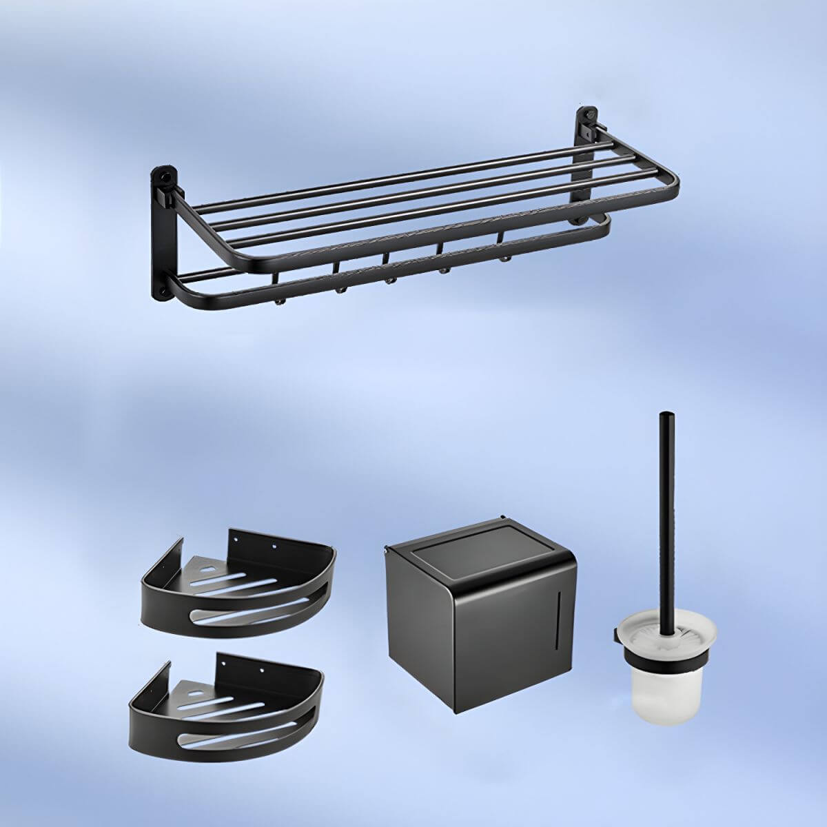 Stylish bathroom accessory kit