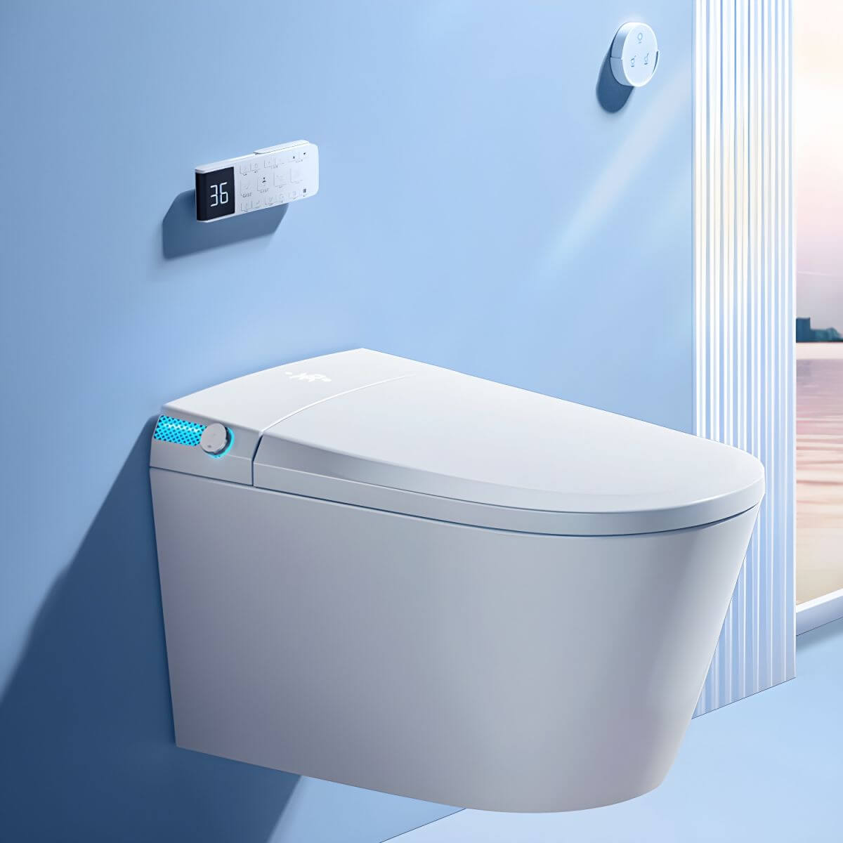 Luxury Wall Mount Bidet with Modern Bathroom