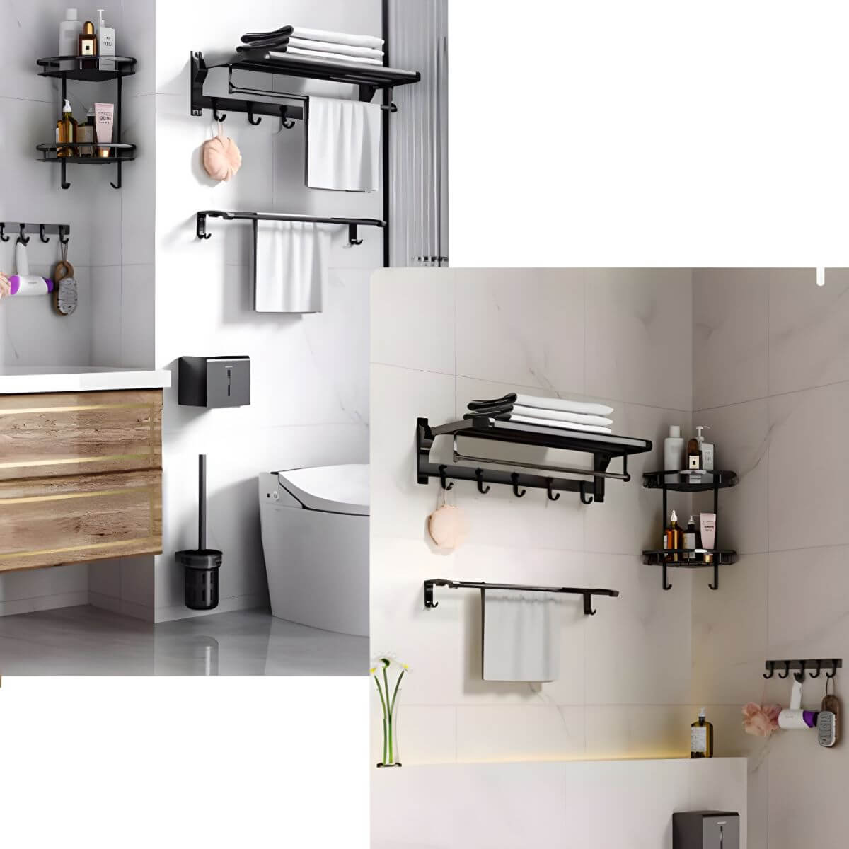 Elegant organization solutions for bathrooms