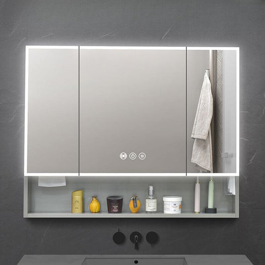 Metal Medicine Cabinet with Side Lighting