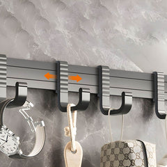 Elegant grey and black bathroom accessories