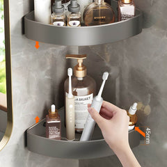 Durable metal bathroom shelf