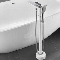 Modern brass free standing bathtub faucet