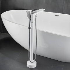 Hand shower included with the bathtub faucet