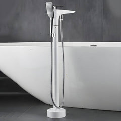 Hand shower included with the bathtub faucet