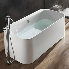 Modern chrome floor mounted bathtub faucet