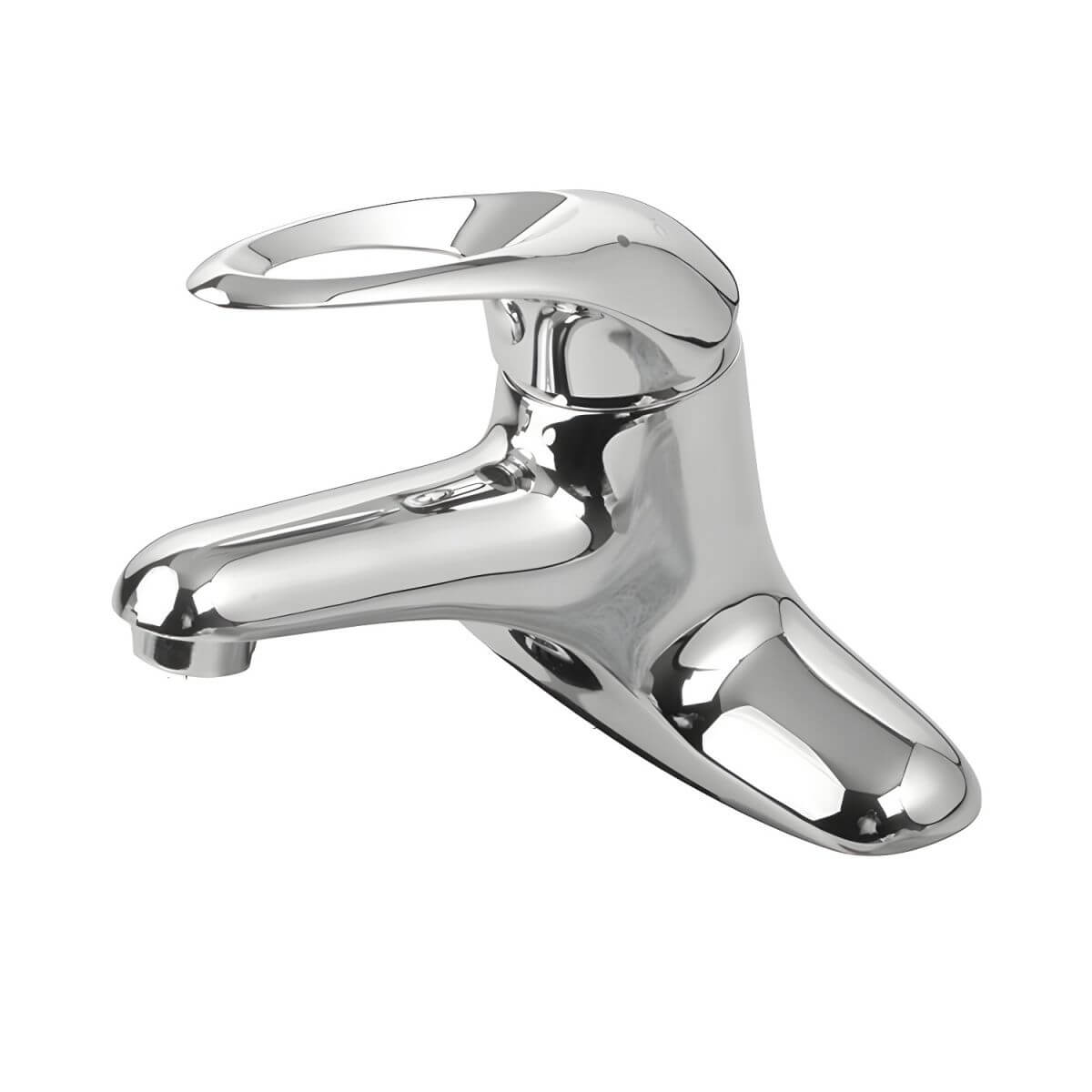 low arc spout bathroom faucet