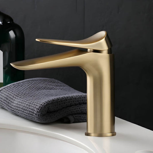 Sleek Vessel Sink Faucet with Lever Handle