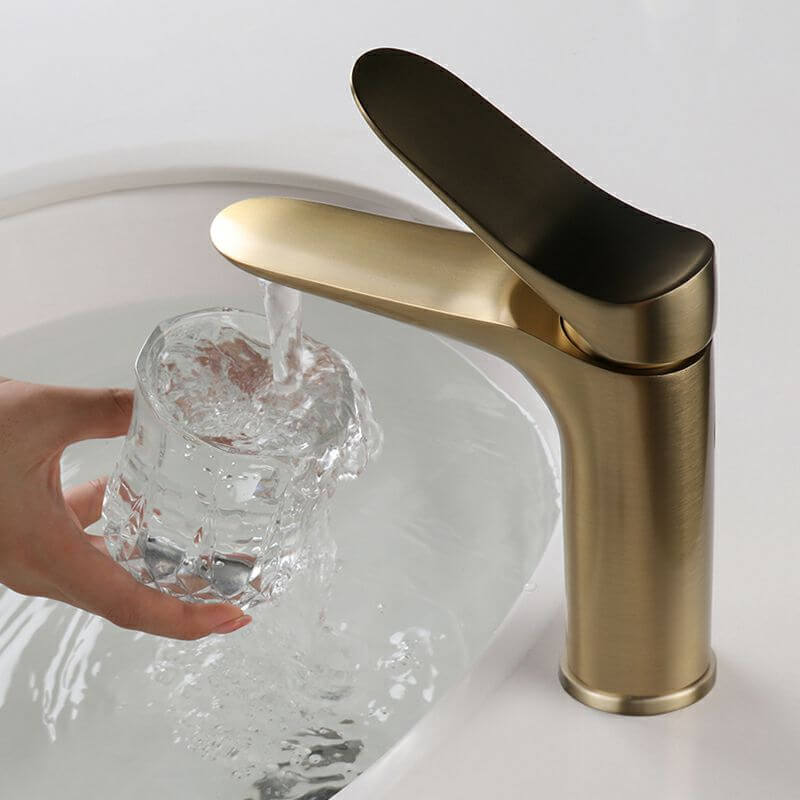 Copper Faucet with Low Arc Spout