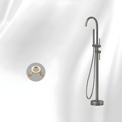 Gooseneck spout design of the bathtub faucet