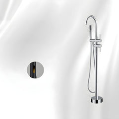 Hand shower included with the copper bathtub faucet