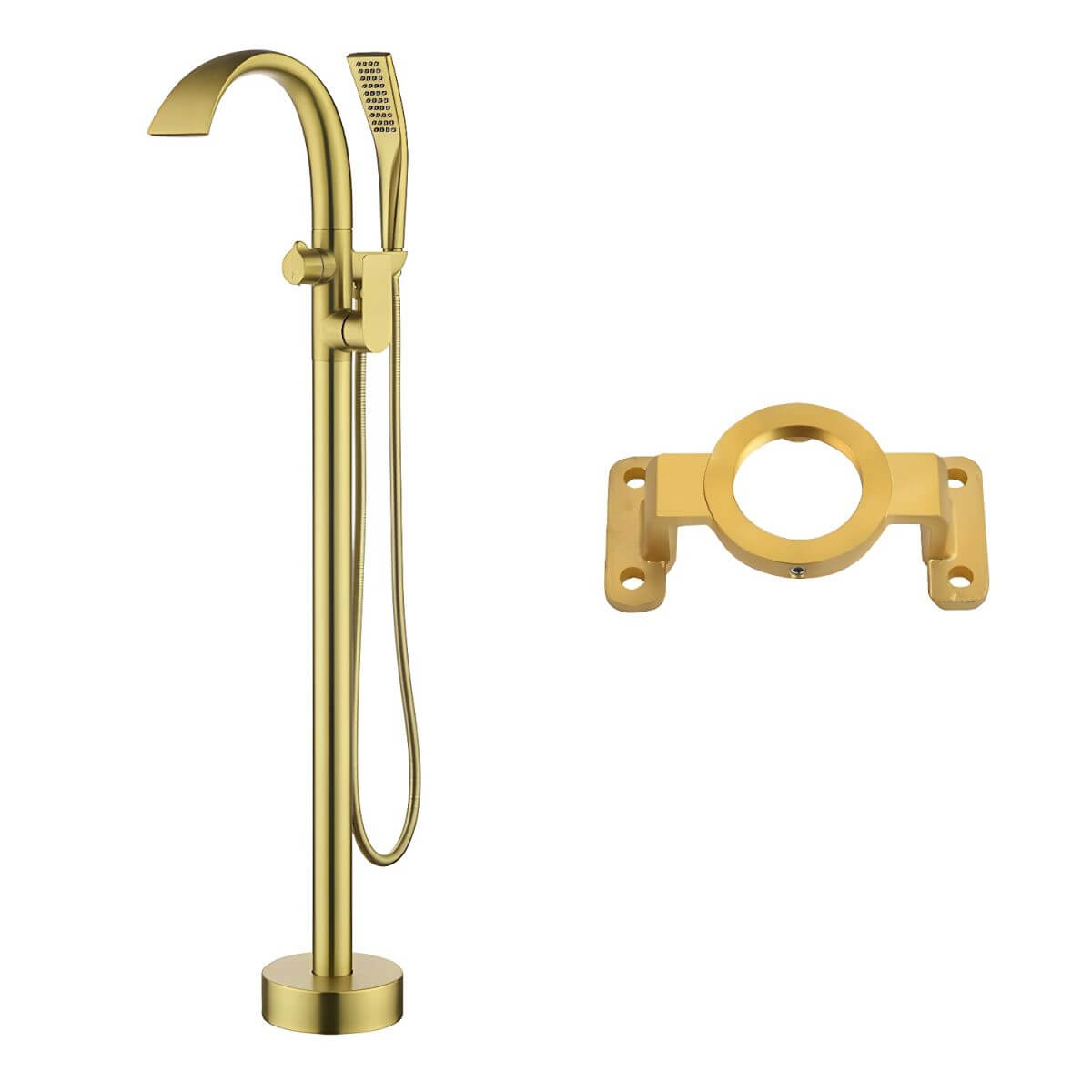 hand shower feature of bathtub faucet