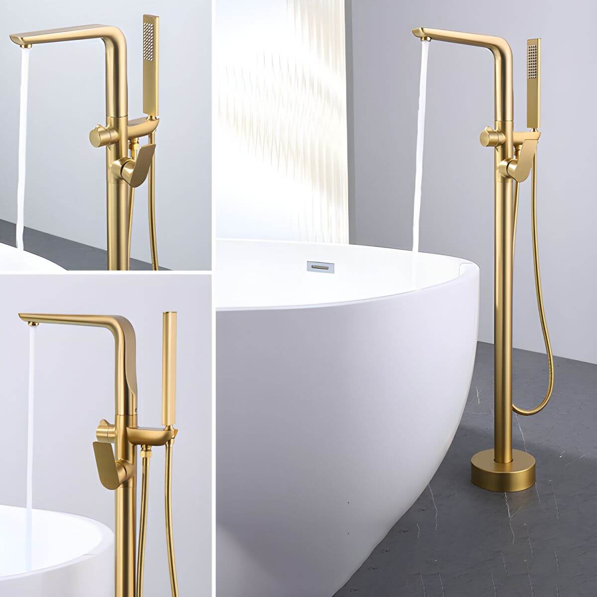 scratch-resistant finish bathtub faucet