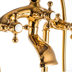 Luxury freestanding bathtub faucet