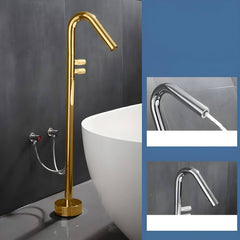 luxury bathtub faucet with hand shower