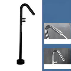 modern free standing bathtub faucet black