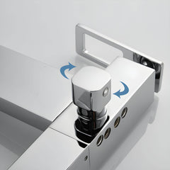 High arc bathtub faucet with hand shower