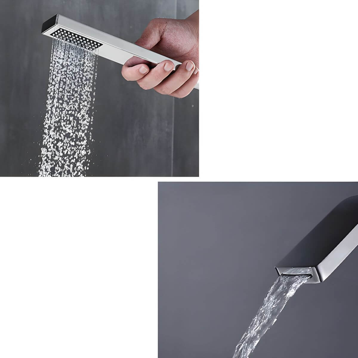 Flexible hand shower attachment for bathtub faucet